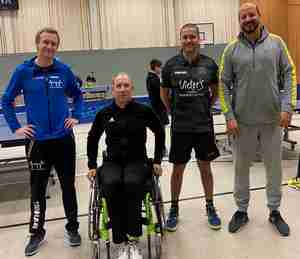 Neumann & Dumalski beim Tischtennis-Lehrgang